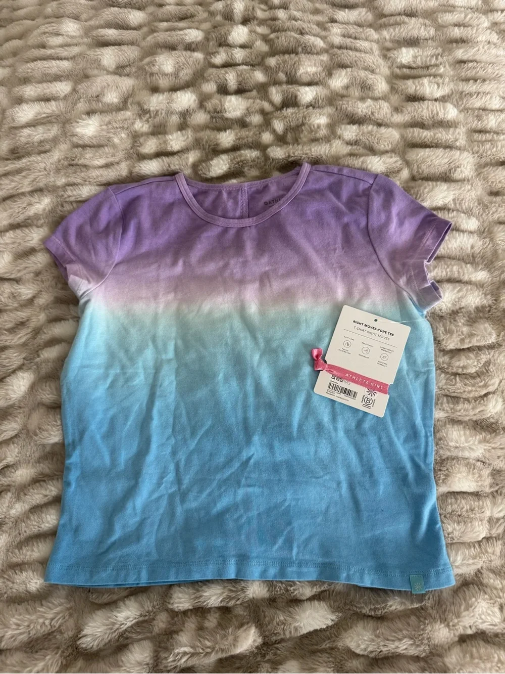Athleta Girl Light Blue and Purple Ombré All Day Athletic set